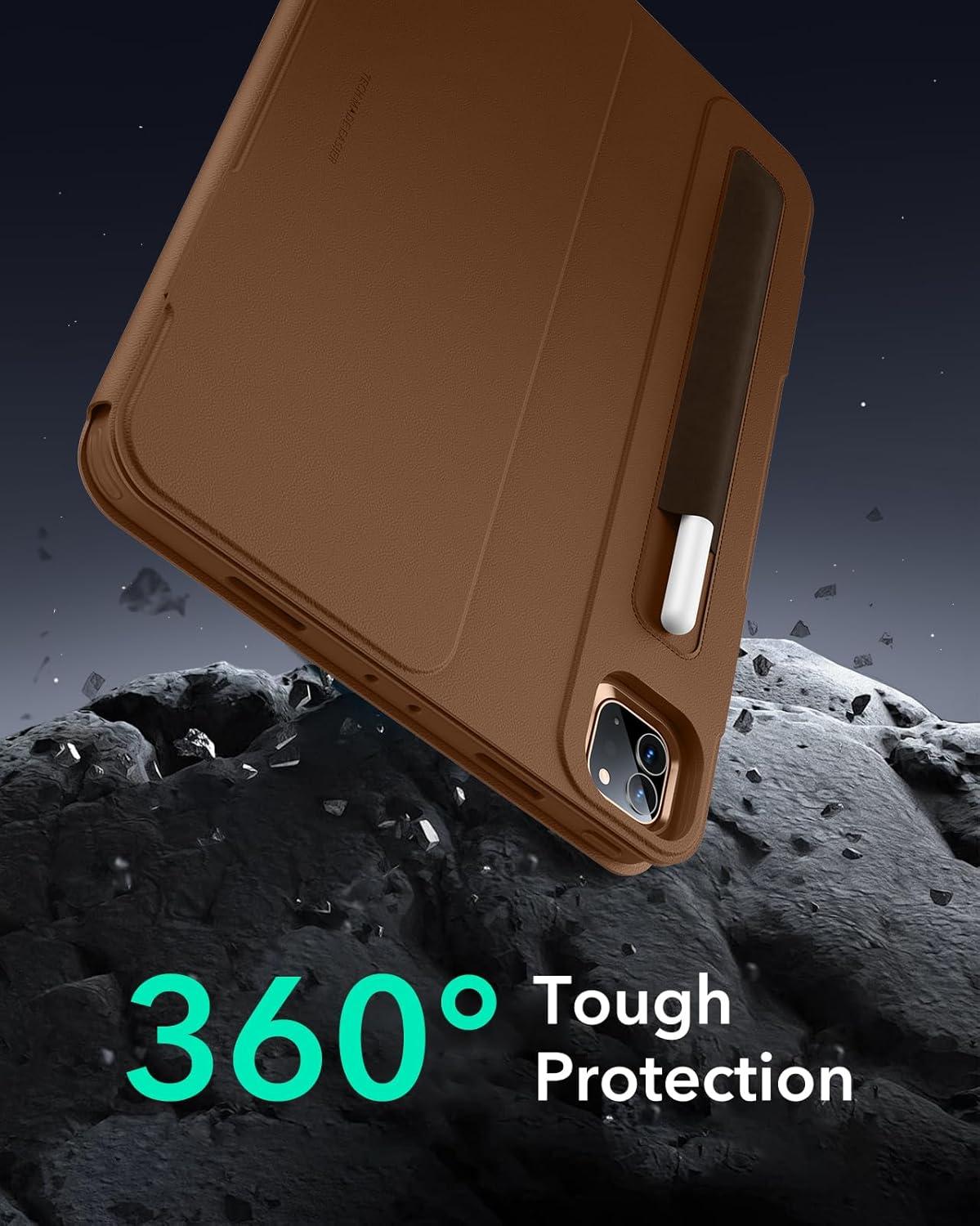 imageESR for iPad Pro 129 Case 6th5th Generation 20222021 Removable Magnetic Cover Adjustable PortraitLandscape Stand with Raised Display View 9 Standing Angles Shift Series BlackBrown