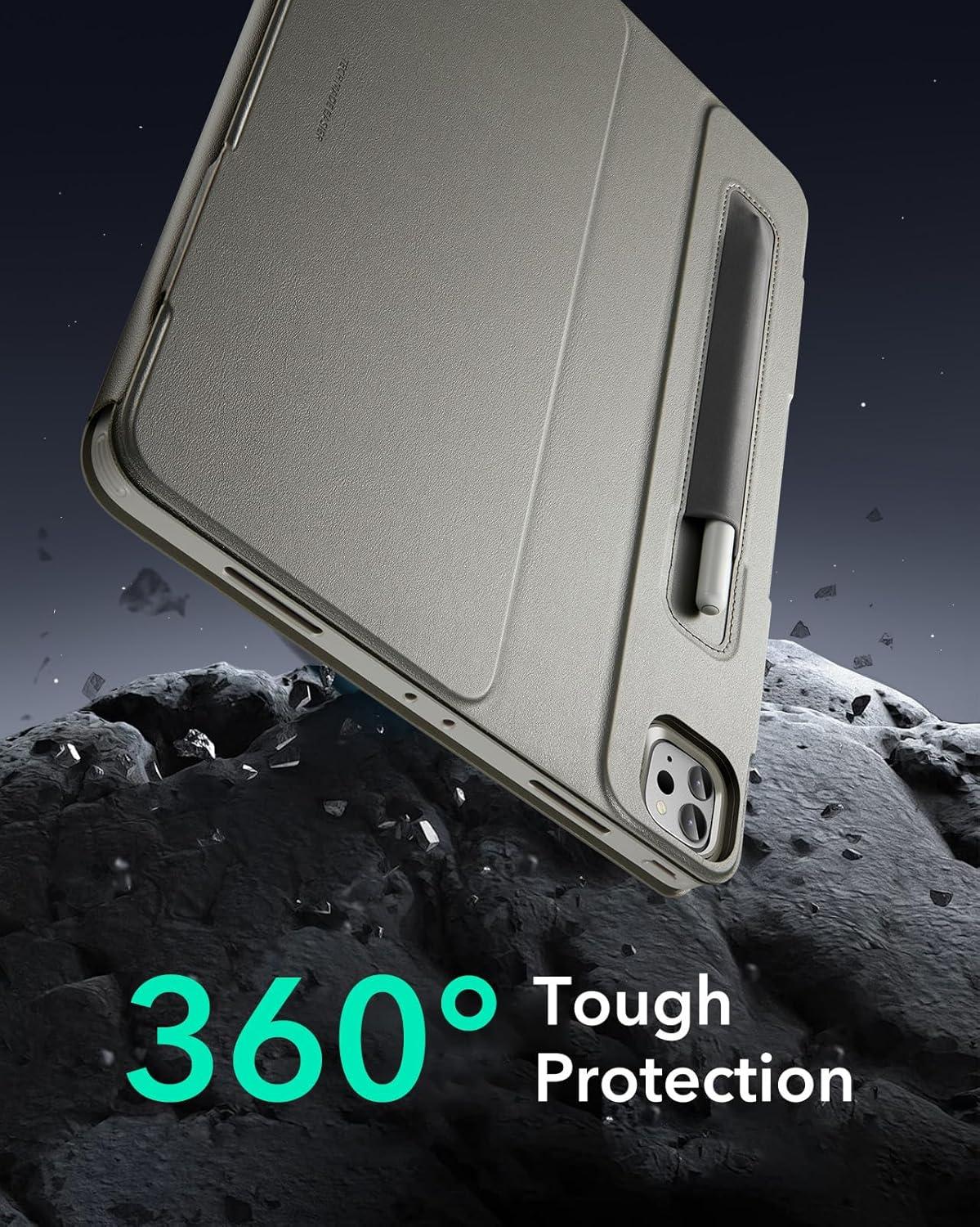 imageESR for iPad Pro 129 Case 6th5th Generation 20222021 Removable Magnetic Cover Adjustable PortraitLandscape Stand with Raised Display View 9 Standing Angles Shift Series BlackTitanium