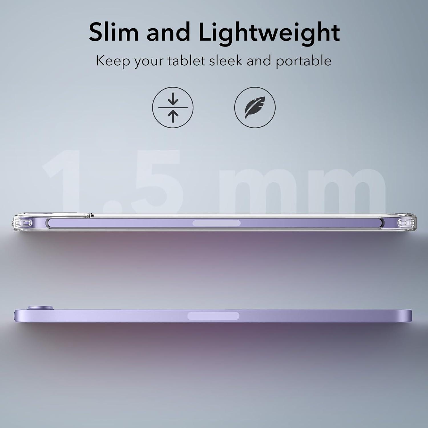 imageESR for iPad mini 7 A17 Pro Case iPad mini 7th6th Generation Case 20242021 Slim and Light Shock and Drop Protection Yellowing Resistant Hard Back Supports Pencil Pro amp PencilUSBC ClearClear