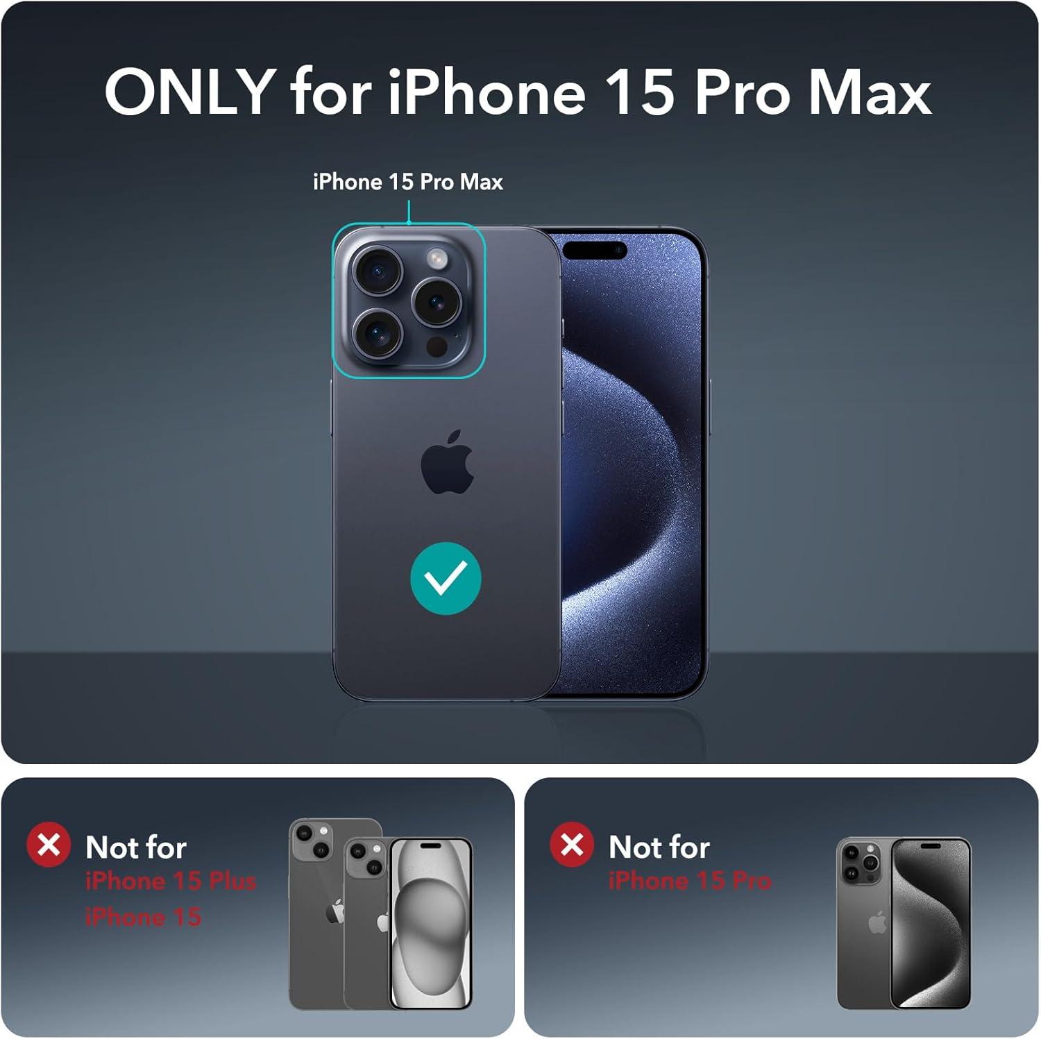 imageESR for iPhone 14 Pro Max Case Compatible with MagSafe FullBody MilitaryGrade Drop Proof Case for iPhone 14 Pro Max with Builtin 9H Tempered Glass Screen Protector Clear BlackClear Dark Blue