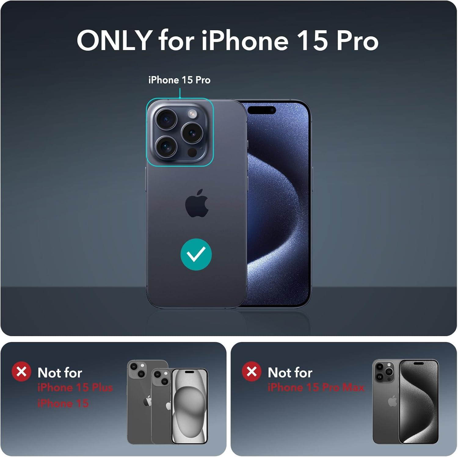 imageESR for iPhone 14 Pro Max Case Compatible with MagSafe FullBody MilitaryGrade Drop Proof Case for iPhone 14 Pro Max with Builtin 9H Tempered Glass Screen Protector Clear BlackClear Dark Blue