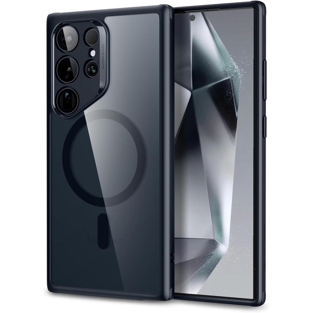 imageESR for Samsung S24 Ultra Case Compatible with MagSafe Magnetic Case for Samsung Galaxy S24 Ultra MilitaryGrade Protection Yellowing Resistant Classic Series Clear Black  Yellowing Resistant Classic SeriesClear Black