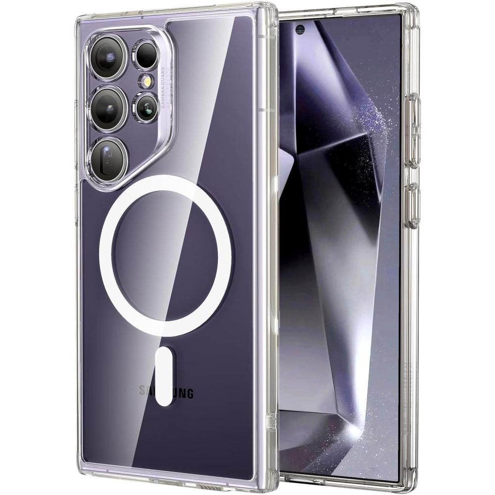 imageESR for Samsung S24 Ultra Case Compatible with MagSafe Magnetic Case for Samsung Galaxy S24 Ultra MilitaryGrade Protection Yellowing Resistant Classic Series Clear Black  Yellowing Resistant Classic SeriesClear