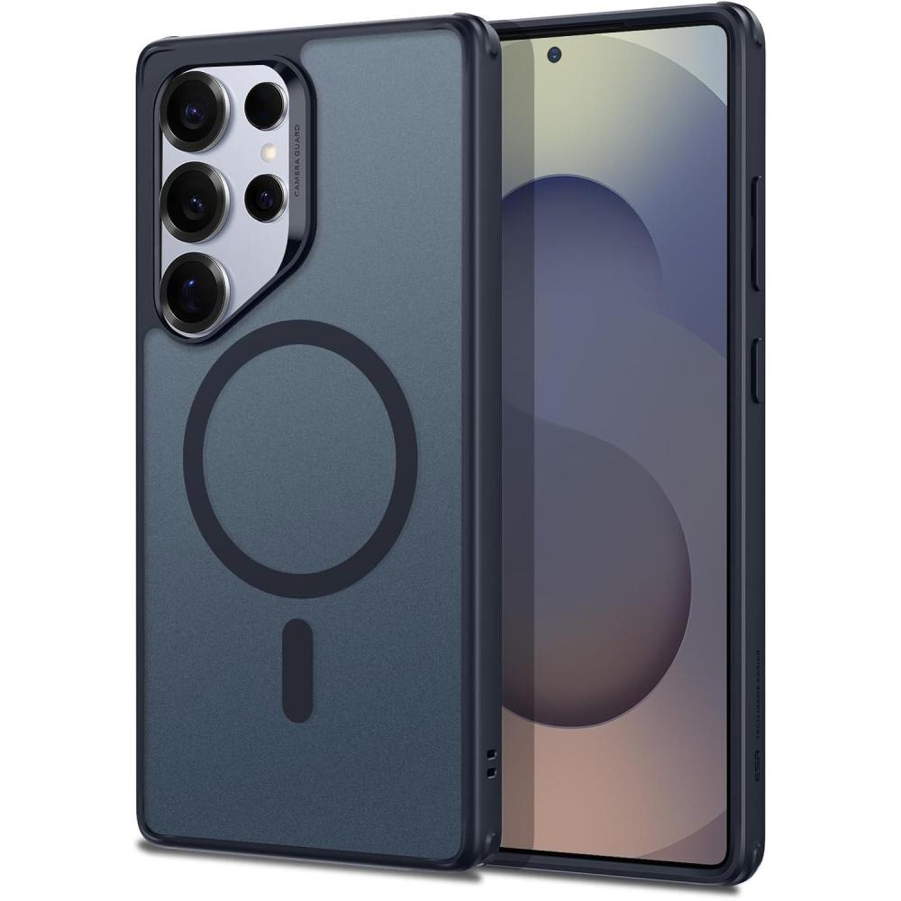 imageESR for Samsung S24 Ultra Case Compatible with MagSafe Magnetic Case for Samsung Galaxy S24 Ultra MilitaryGrade Protection Yellowing Resistant Classic Series Clear Black  Yellowing Resistant Classic SeriesFrosted Navy Blue