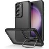 imageESR for Samsung Galaxy S23 Plus Classic Kickstand Case Adjustable Builtin Camera Ring Stand MilitaryGrade Drop Protection Case for Samsung S23 Plus Shockproof ScratchResistant Frosted Black