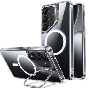 ESR for Galaxy 2026 Phone Case with Stash Stand, Compatible with MagSafe, Military-Grade Protection, Magnetic Case for Galaxy 2026 Ultra, Scratch-Resistant Back Cover, Clear(Clear)