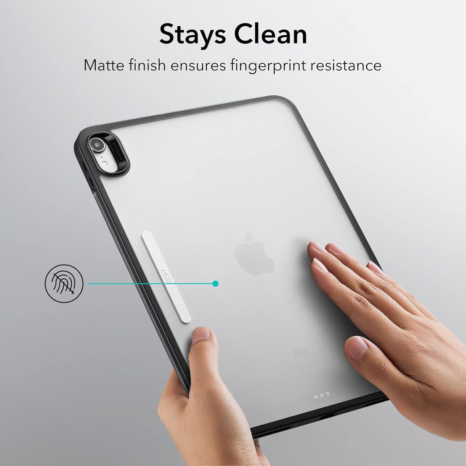 imageESR for iPad A16 11th10th Generation Case20252022 Detachable Magnetic Cover Smart Trifold Stand with Hard Shell Back Slim and Light Auto WakeSleep Ascend Series Frosted GreyBlack