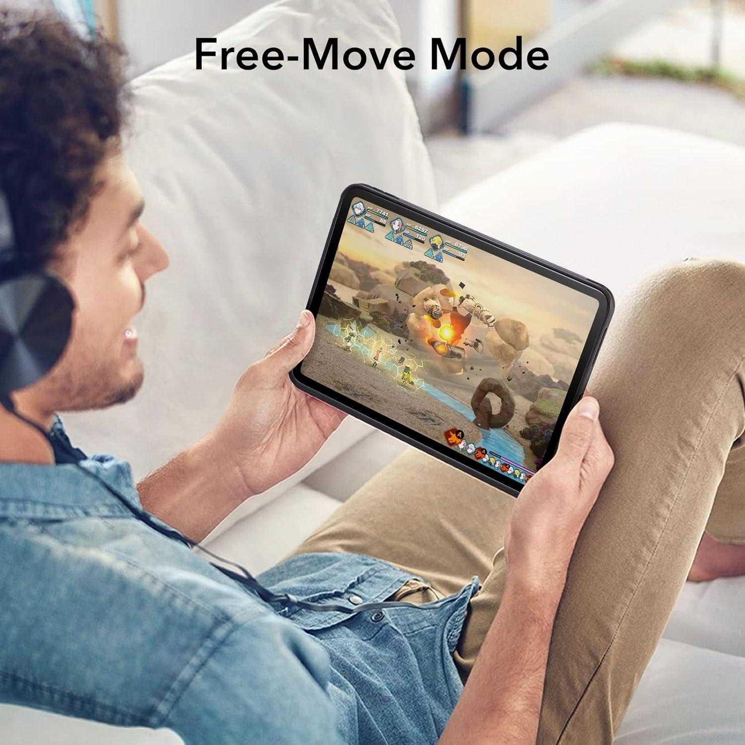 imageESR for iPad A16 11th10th Generation Case20252022 Detachable Magnetic Cover Smart Trifold Stand with Hard Shell Back Slim and Light Auto WakeSleep Ascend Series Frosted GreyBlack