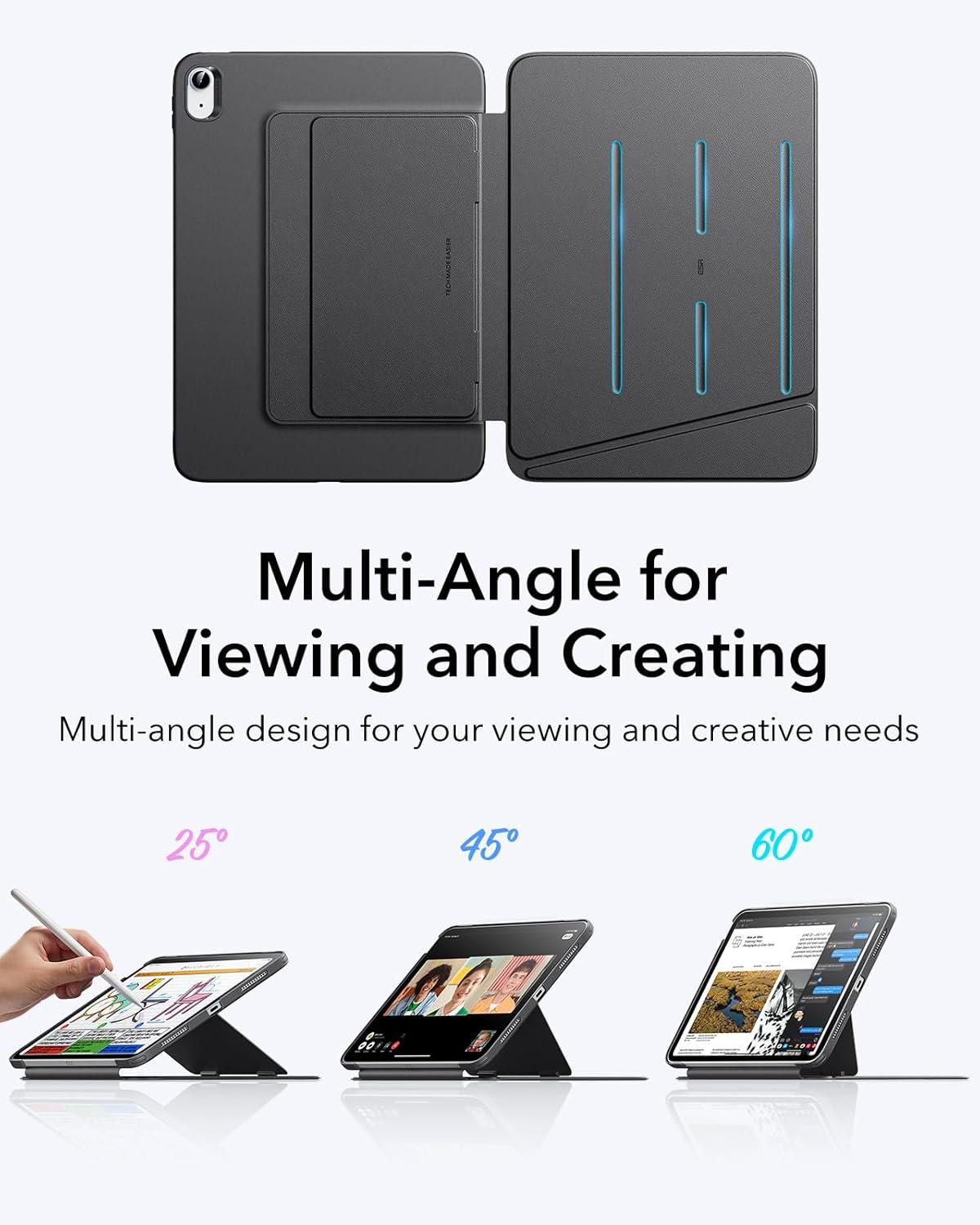 imageESR for iPad A16 Case iPad 11th10th Generation Case 20252022 Vertical Stand Cover Multi Stand Angles UltraStable Cover Flip Series BlackBlack