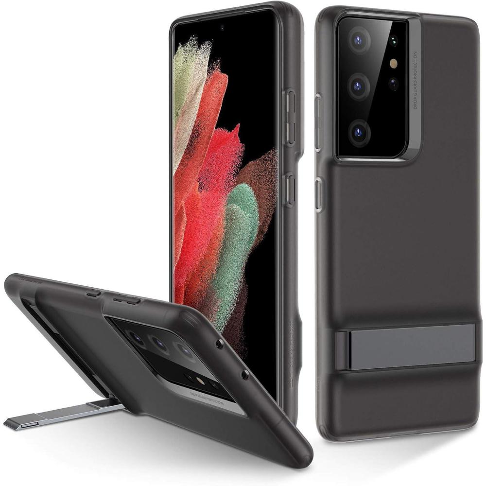 imageESR for Samsung Galaxy S21 Ultra Case S21 Ultra Phone Case with Stand 3 Stand Modes MilitaryGrade Drop Protection Shockproof Phone Cover Case for Samsung S21 Ultra Boost Kickstand Case Black
