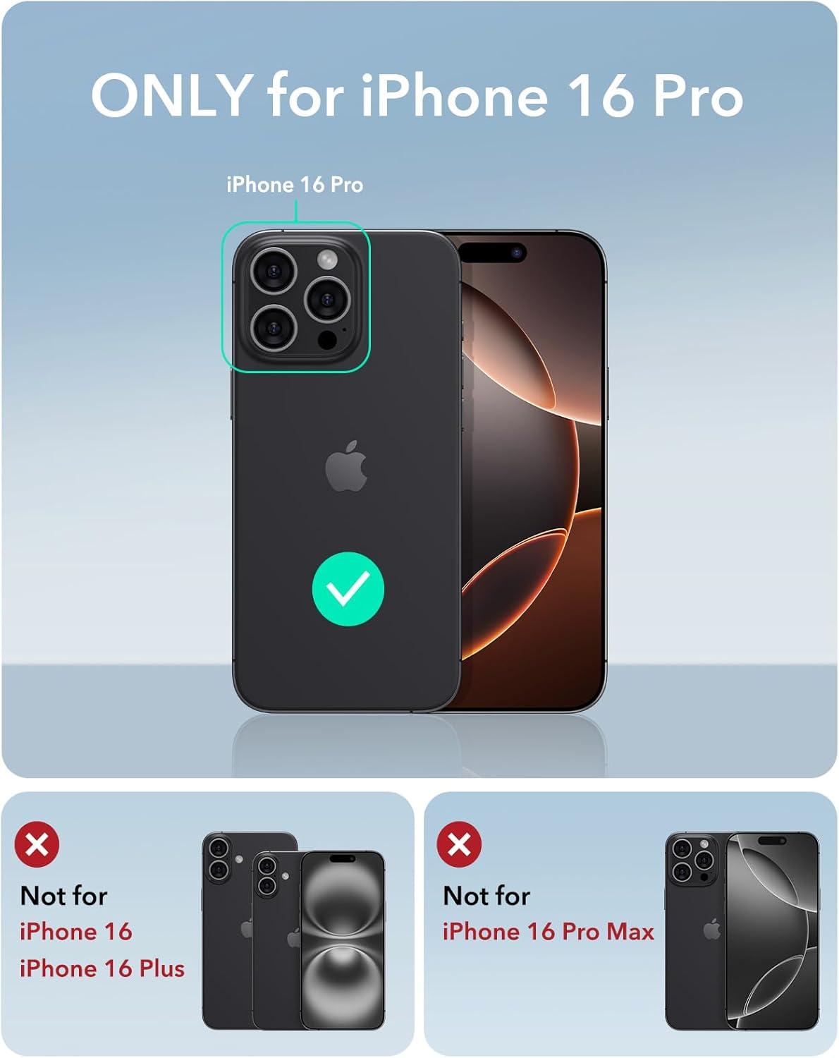 imageESR for iPhone 16 Plus Case Compatible with MilitaryGrade Protective Case Builtin Stash Stand Phone Case ScratchResistant Back Cover Classic Series Clear GreenDBlack