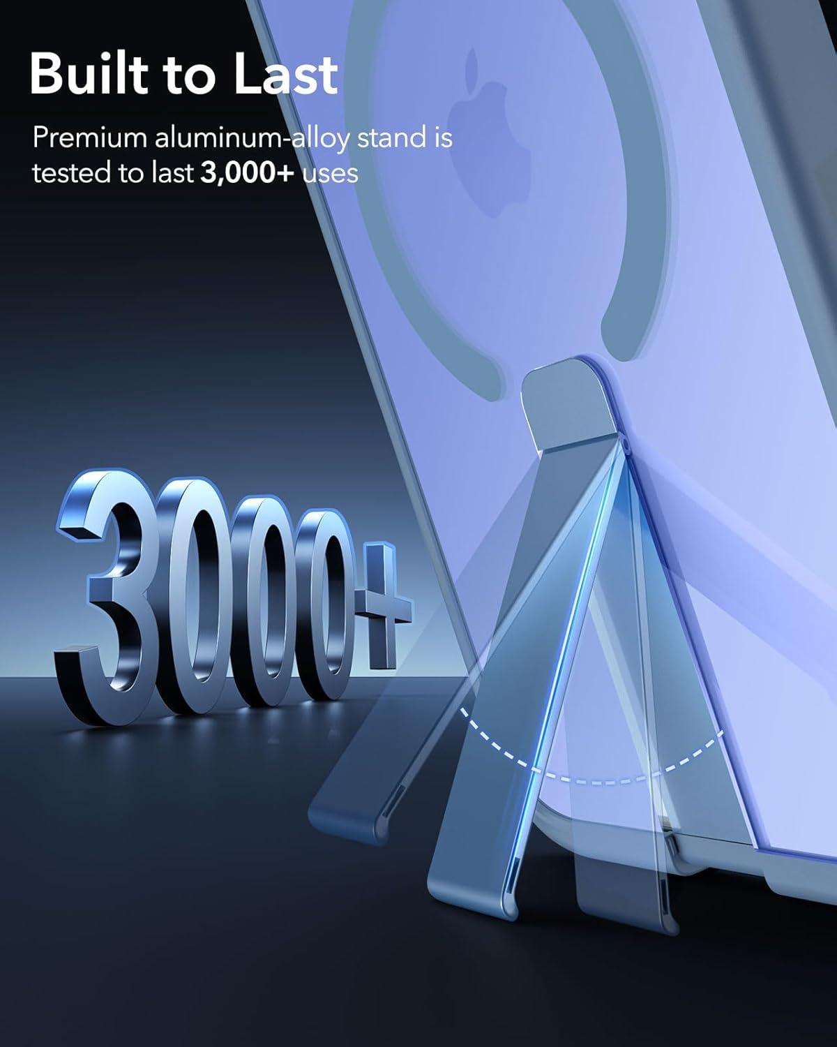 imageESR for iPhone 16 Plus Case Compatible with MilitaryGrade Protective Case Builtin Stash Stand Phone Case ScratchResistant Back Cover Classic Series Clear GreenEBlue