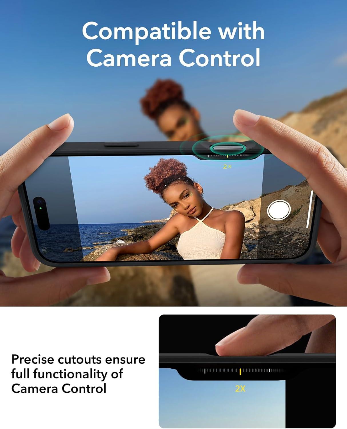 imageESR for iPhone 16 Plus Case Compatible with MilitaryGrade Protective Case Builtin Stash Stand Phone Case ScratchResistant Back Cover Classic Series Clear GreenCFrosted Black