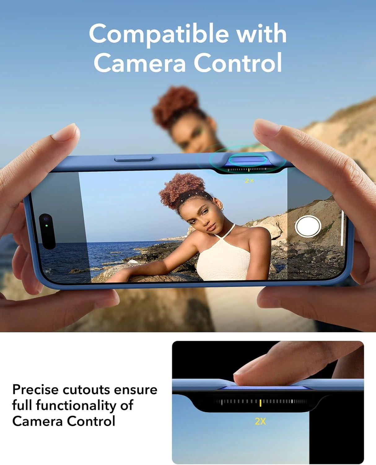 imageESR for iPhone 16 Plus Case Compatible with MilitaryGrade Protective Case Builtin Stash Stand Phone Case ScratchResistant Back Cover Classic Series Clear GreenDLight Blue