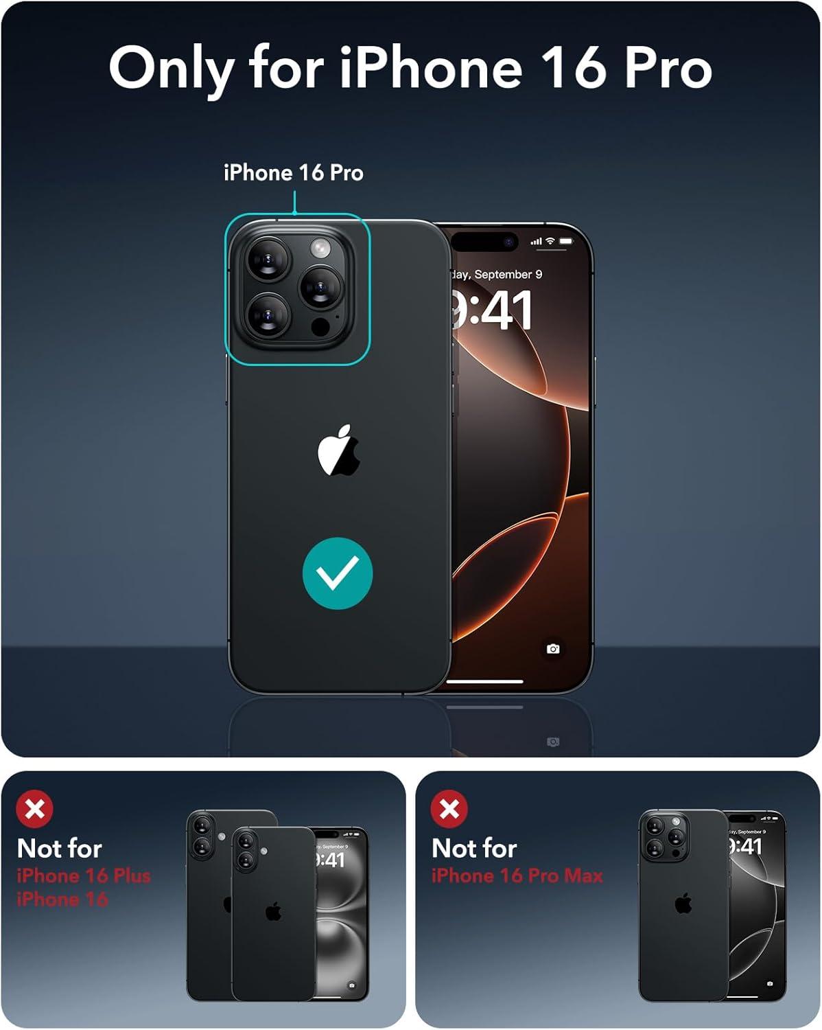 imageESR for iPhone 16 Pro Case Compatible with MagSafe Shockproof MilitaryGrade Protection Magnetic Phone Case for iPhone 16 Pro 63 inch Clear