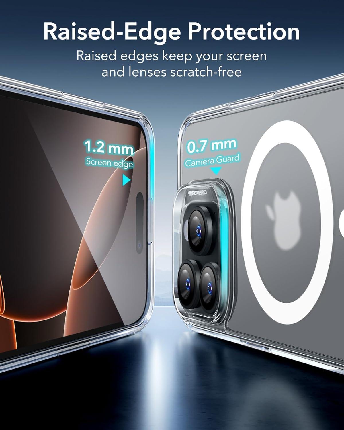 imageESR for iPhone 16 Pro Case Compatible with MagSafe Shockproof MilitaryGrade Protection Magnetic Phone Case for iPhone 16 Pro 63 inch Frosted Clear