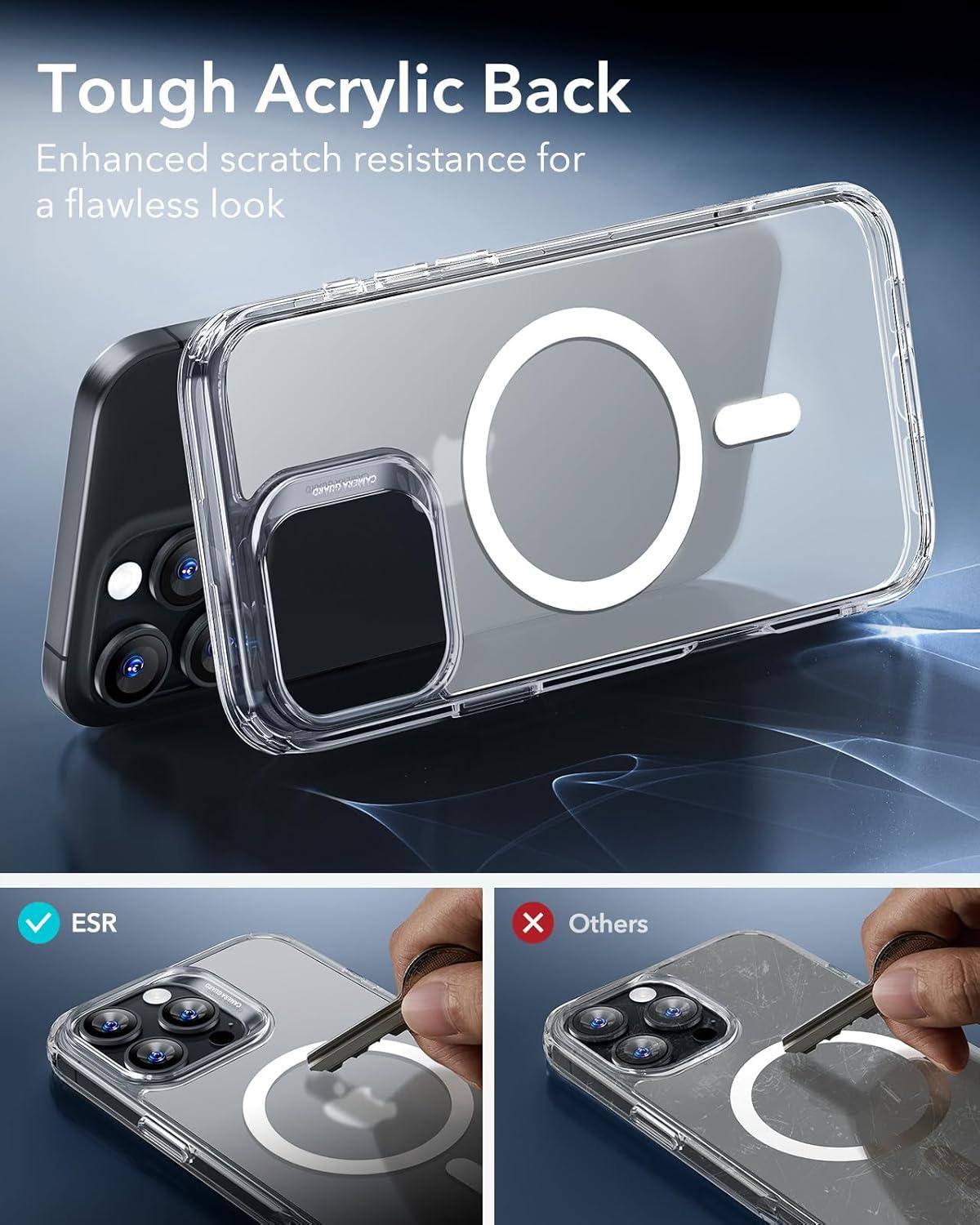 imageESR for iPhone 16 Pro Case Compatible with MagSafe Shockproof MilitaryGrade Protection Magnetic Phone Case for iPhone 16 Pro 63 inch Frosted Clear