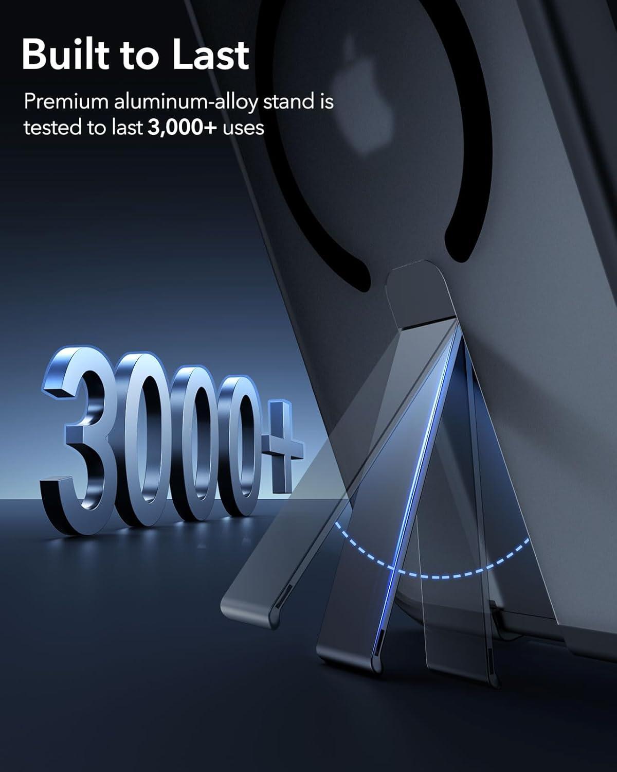 imageESR for iPhone 16 Pro Case with Stand Compatible with MagSafe Magnetic Kickstand Case for iPhone 16 Pro MilitaryGrade Protection Shockproof Case Boost Series Clear GreyMagsafe Frosted Black