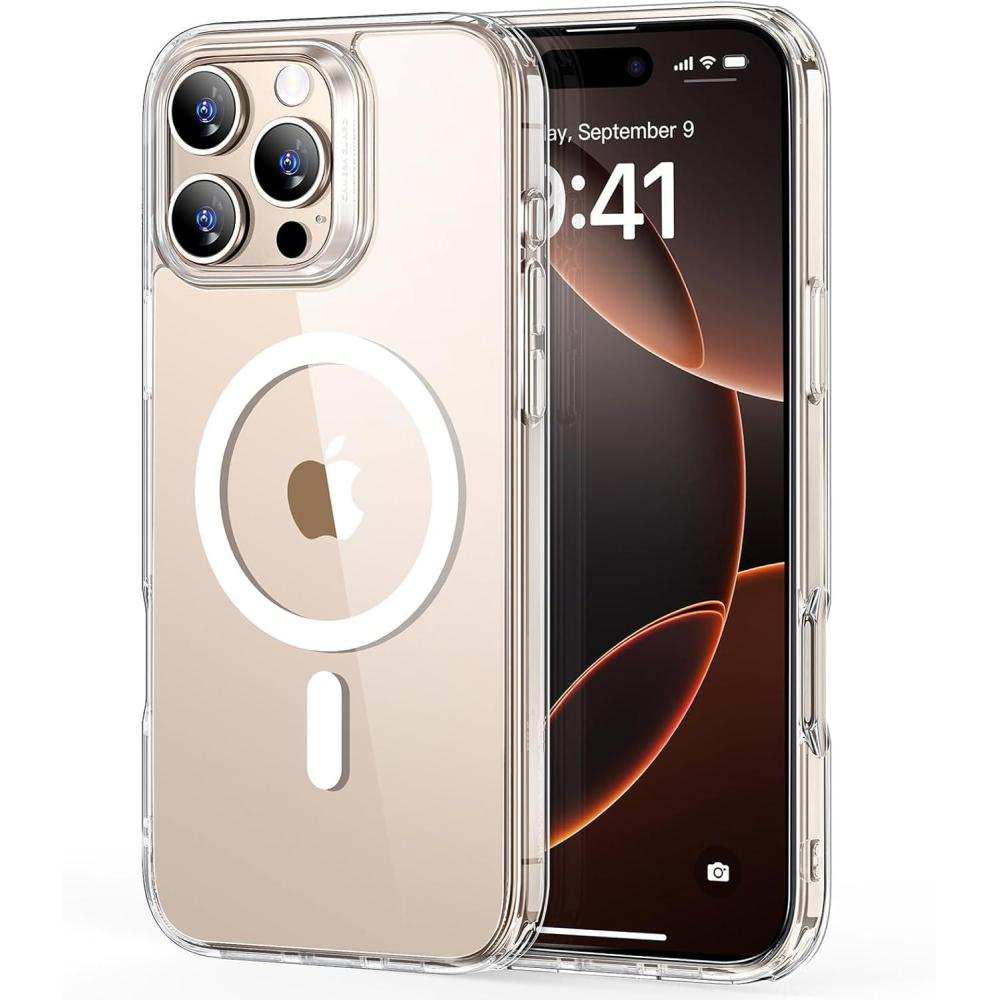 imageESR for iPhone 16 Pro Case 4 in 1 Set Translucent Matte Case Compatible with MagSafe MilitaryGrade Protection Classic SeriesClear