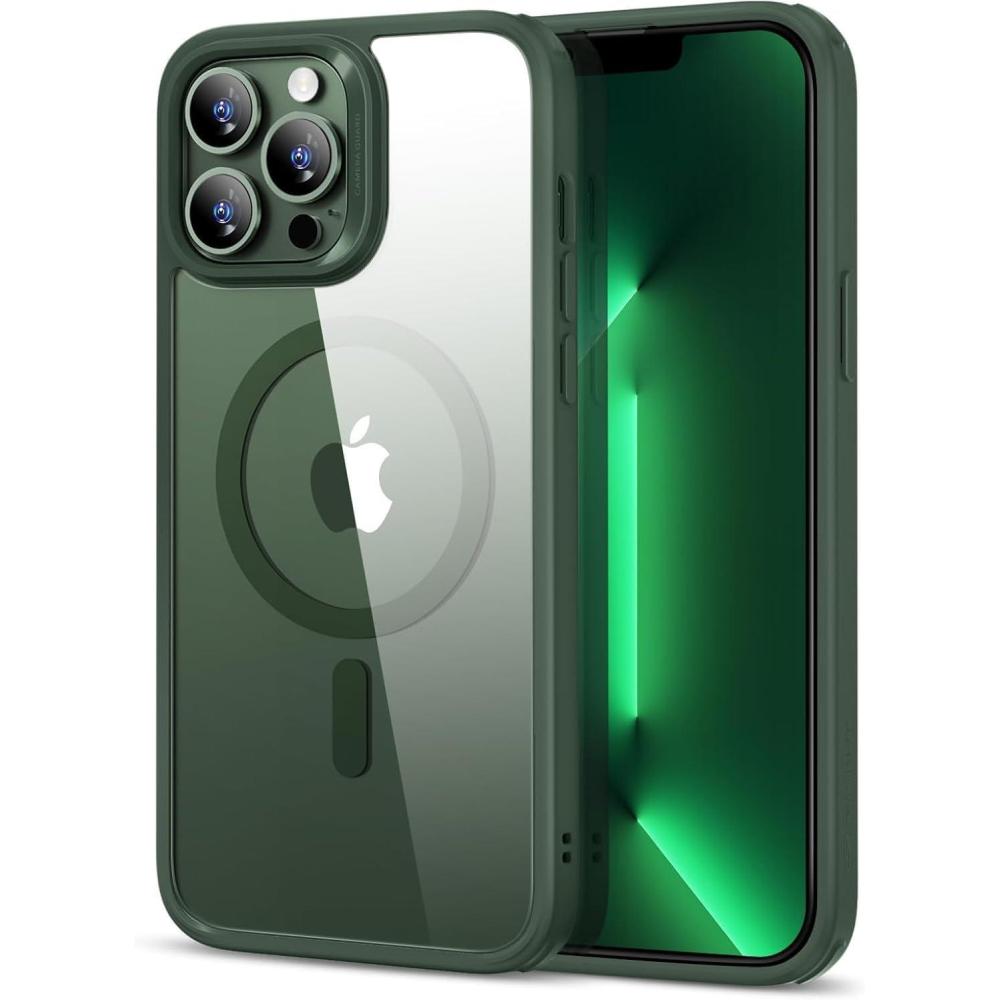 imageESR for iPhone 16 Pro Max Case 4 in 1 Set Translucent Matte Case Compatible with MagSafe MilitaryGrade Protection Classic SeriesFrosted Green