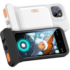 ESR Waterproof Phone Pouch for iPhone 13/14 / 15, Underwater Touch Sensitivity, IPX8 Floating Waterproof Cellphone Case with Lanyard, Dry Bag for Snorkeling, Black(Black & Clear)