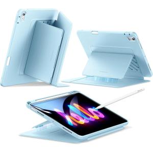 ESR for iPad Air 11 Inch Case M3/M2 (2025/2024), iPad Air 5th/4th Gen (2022/2020), Vertical Stand Cover, Multi Stand Angles, Ultra-Stable Case with Pencil Holder, Flip Series, Purple(Sky Blue)