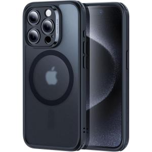 ESR for iPhone 15 Pro Case, Translucent Matte Case, Compatible with MagSafe, Military-Grade Protection, Classic Series, Frosted Black