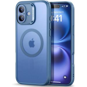 ESR for iPhone 16 Plus Case (4 in 1) Set, Translucent Matte Case, Compatible with MagSafe, Military-Grade Protection, Classic Series,Frosted Blue(Frosted Blue Set)