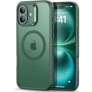 ESR for iPhone 16 Plus Case (4 in 1) Set, Translucent Matte Case, Compatible with MagSafe, Military-Grade Protection, Classic Series,Frosted Blue(Frosted Green Set)