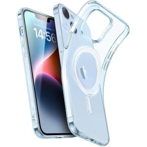 ESR for iPhone 16 Plus Case, Compatible with MagSafe, Camera Protection, Shockproof Thin Cover, Resists Yellowing and Scratches, Magnetic Phone Case for iPhone 16 Plus, Zero Series, Clear(B-Clear Blue)