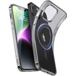 ESR for iPhone 16 Plus Case, Compatible with MagSafe, Camera Protection, Shockproof Thin Cover, Resists Yellowing and Scratches, Magnetic Phone Case for iPhone 16 Plus, Zero Series, Clear(B-Clear Black)