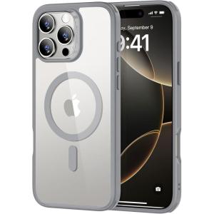 ESR for iPhone 16 Pro Max Case (4 in 1) Set, Translucent Matte Case with Screen Protector, Compatible with MagSafe, Military-Grade Protection, Classic Series,Frosted Grey