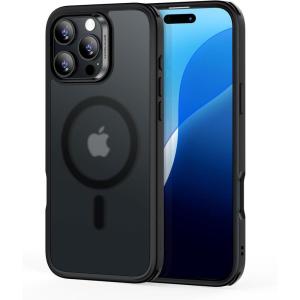 ESR for iPhone 16 Pro Max Case, Compatible with MagSafe, Shockproof Military-Grade Protection, Magnetic Phone Case for iPhone 16 Pro Max, Classic Hybrid Case (HaloLock), Frosted Black