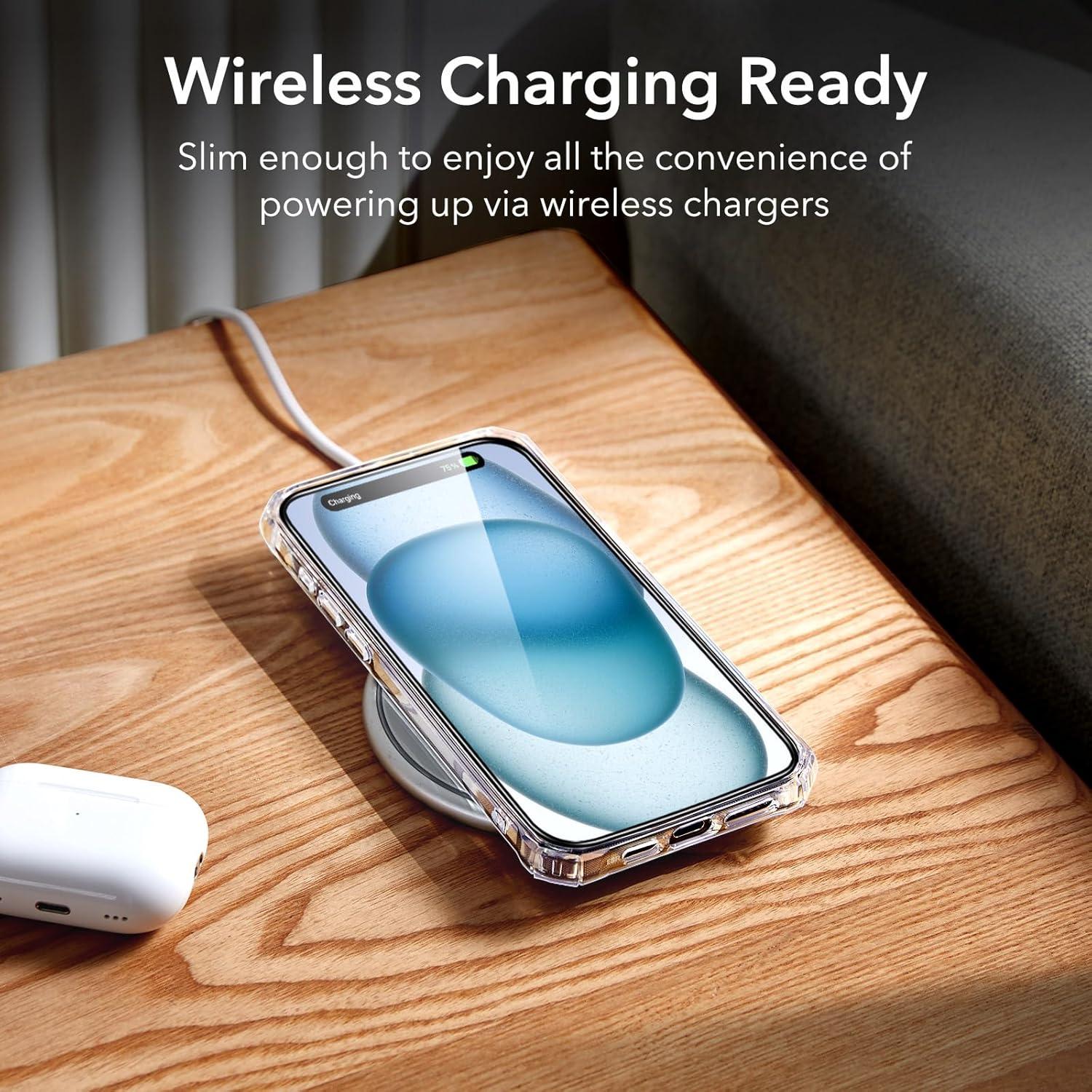 imageESR for iPhone 12iPhone 12 Pro Case MilitaryGrade Protection Shockproof AirGuard Corners YellowingResistant Back Air Armor ClearBClear