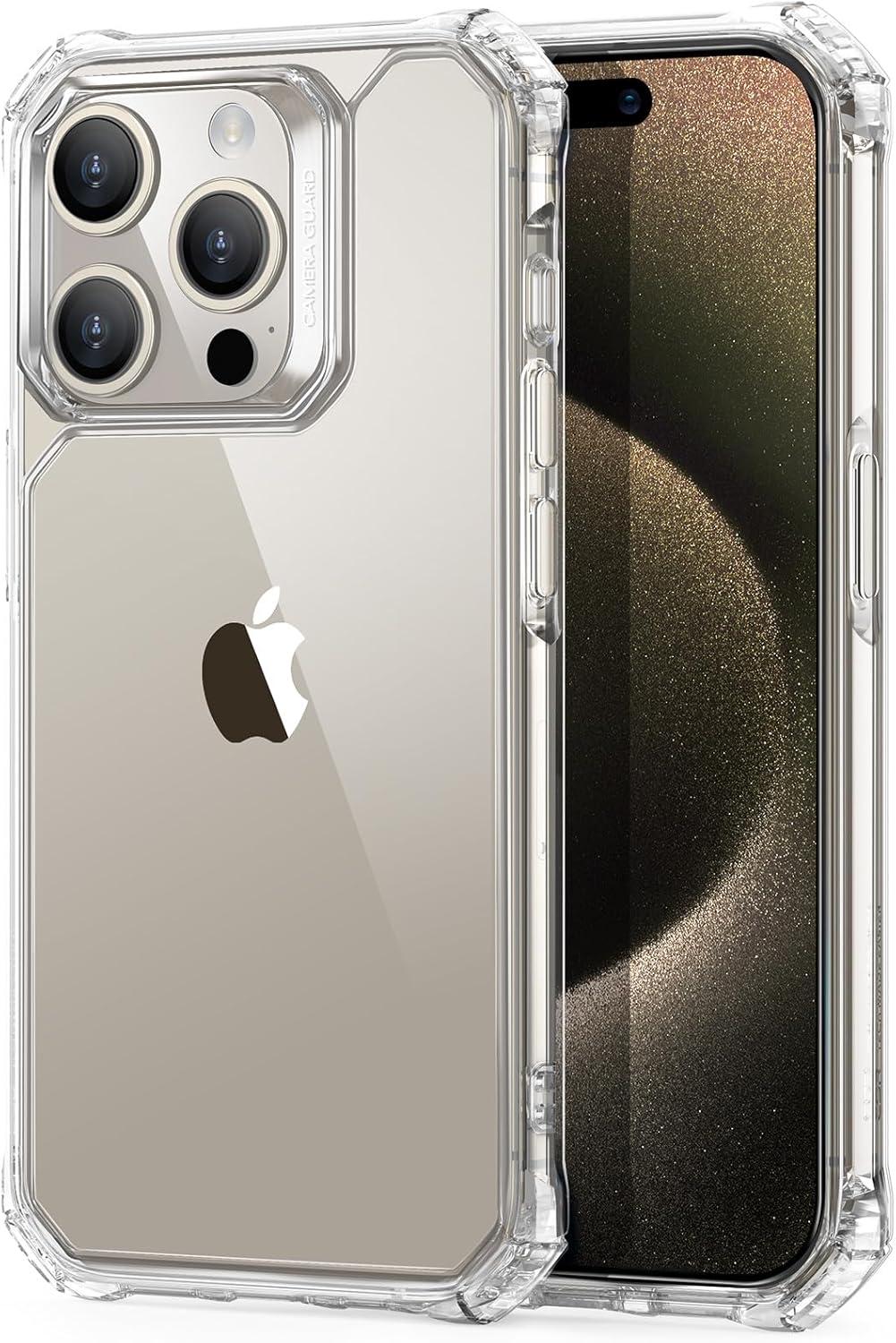 imageESR for iPhone 12iPhone 12 Pro Case MilitaryGrade Protection Shockproof AirGuard Corners YellowingResistant Back Air Armor ClearBClear