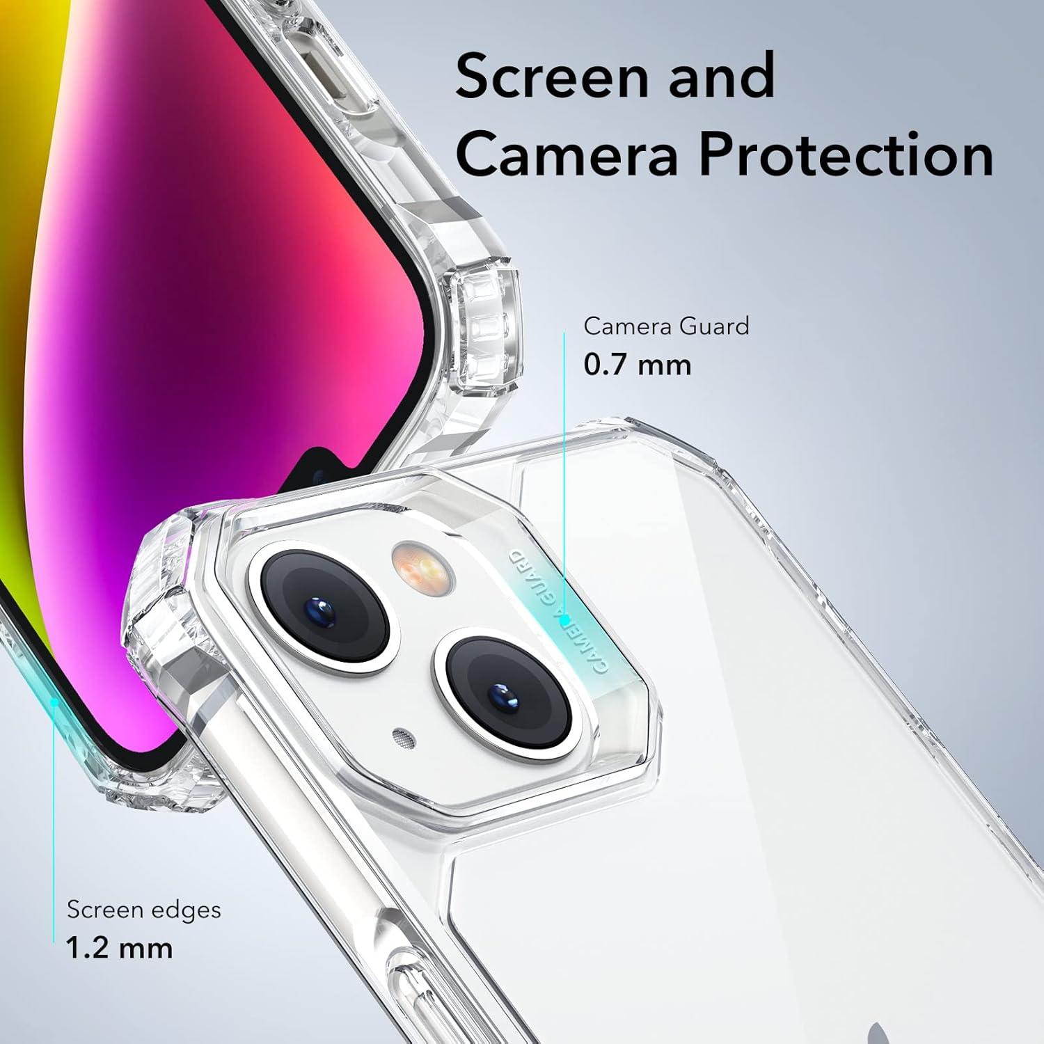 imageESR for iPhone 12iPhone 12 Pro Case MilitaryGrade Protection Shockproof AirGuard Corners YellowingResistant Back Air Armor ClearBClear