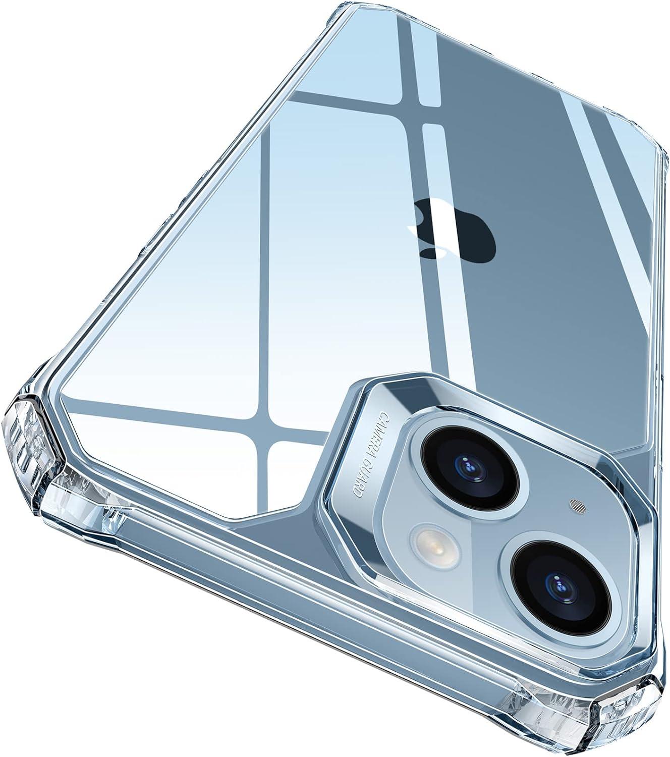 imageESR for iPhone 12iPhone 12 Pro Case MilitaryGrade Protection Shockproof AirGuard Corners YellowingResistant Back Air Armor ClearBClear