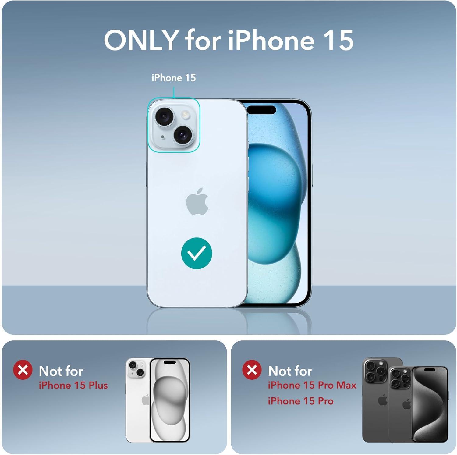 imageESR for iPhone 12iPhone 12 Pro Case MilitaryGrade Protection Shockproof AirGuard Corners YellowingResistant Back Air Armor ClearBClear Dark Blue