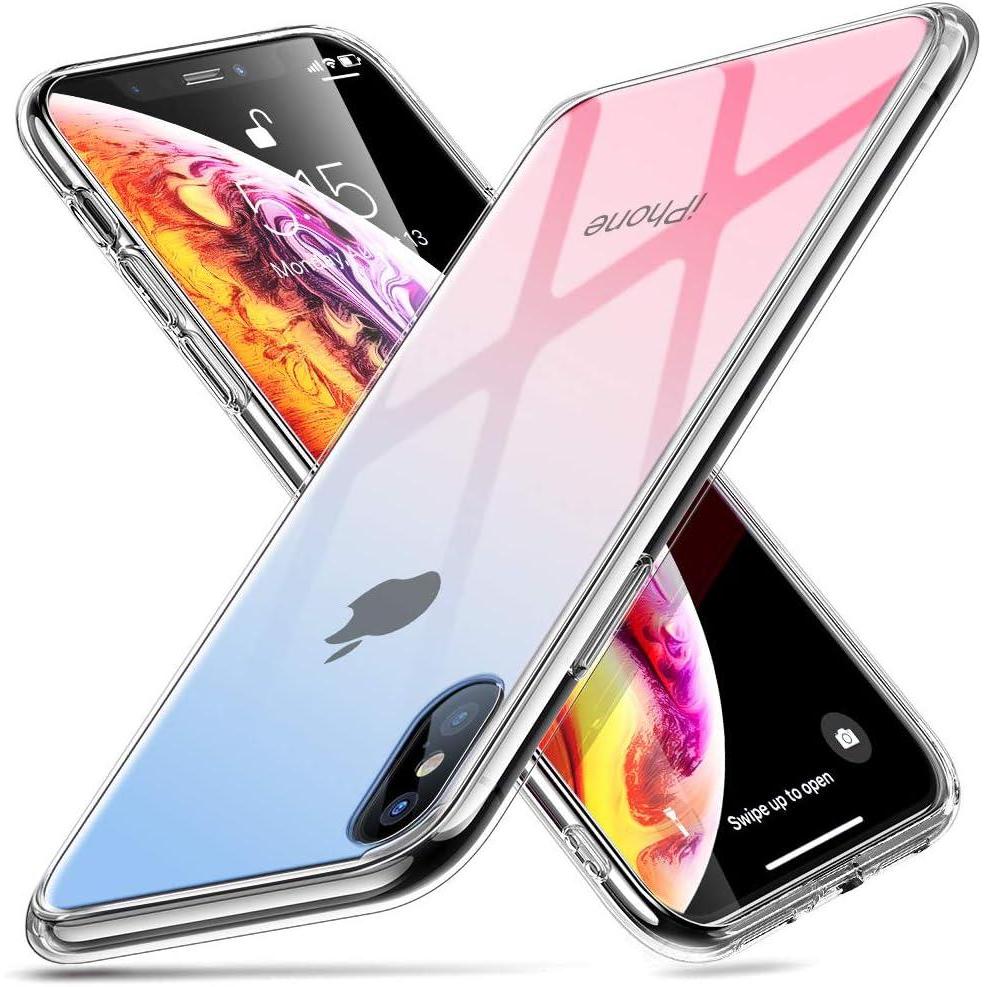 imageESR Mimic Designed for iPhone 11 Pro Max Case 9H TemperedGlass Back Cover wTPU Frame ScratchResistant Soft Bumper Shock Absorbing Protective Case for iPhone 11 Pro Max Skyfire Gem