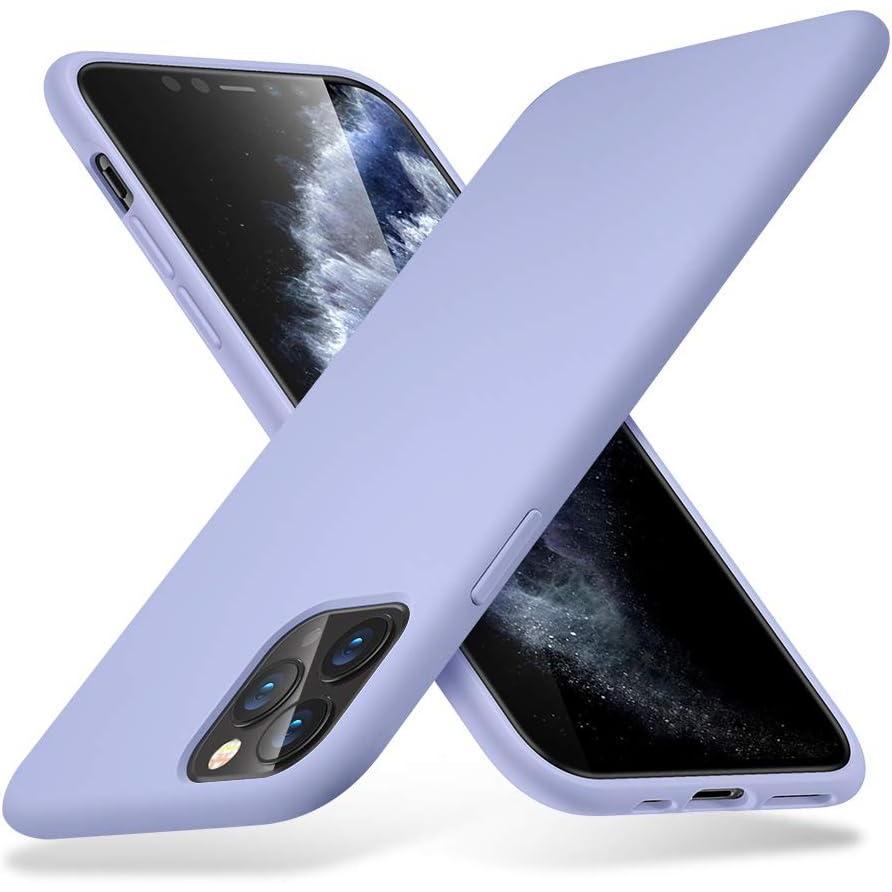 imageESR Yippee Color Soft Case for iPhone 65 Liquid Silicone Rubber Case Cover Comfortable Grip Screen amp Camera Protection VelvetySoft Lining ShockAbsorbing for iPhone 65Inch Purple