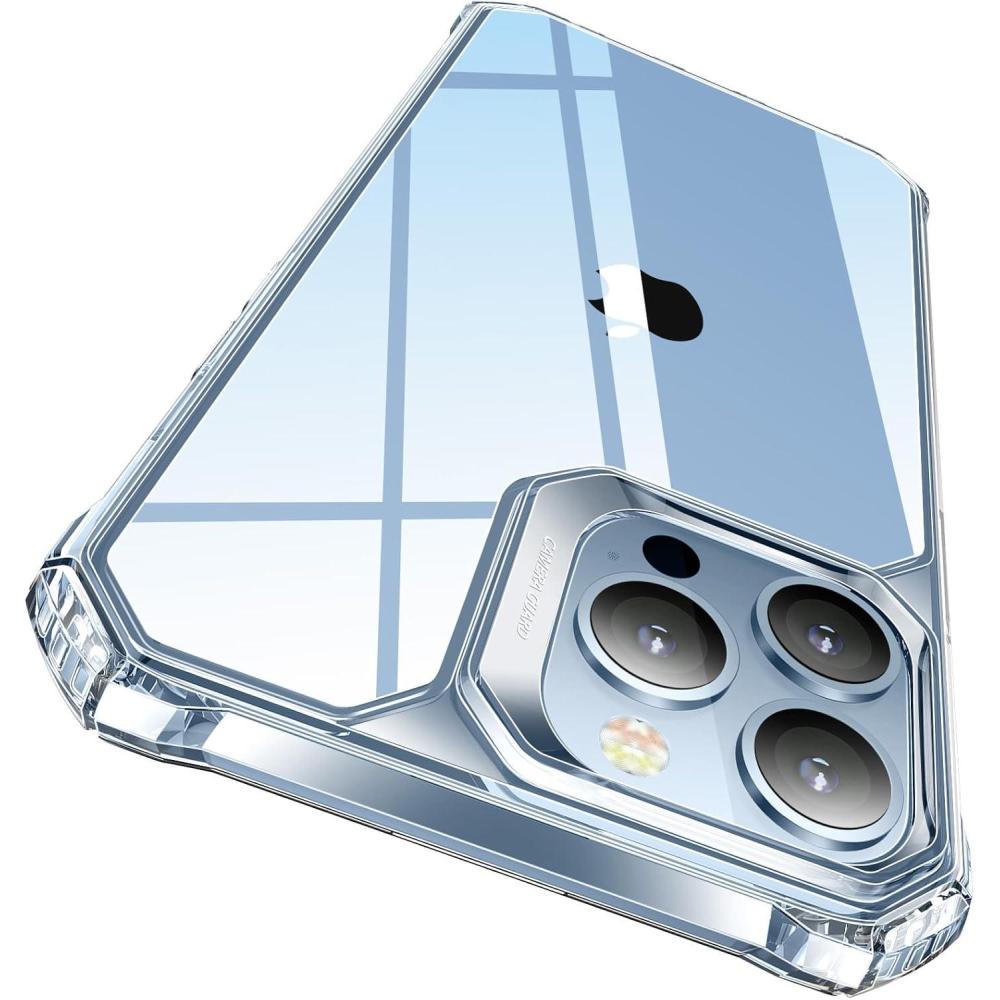 imageESR for iPhone 12iPhone 12 Pro Case MilitaryGrade Protection Shockproof AirGuard Corners YellowingResistant Back Air Armor ClearBClear