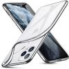 imageESR Case Compatible with iPhone 11 Pro Max Clear Soft TPU Silicone Gel Case with Protective Frame Shiny Chrome Compatible with iPhone 11 Pro Max 2019 65 Inch