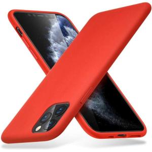ESR Yippee Color Soft Case for iPhone 6.5″, Liquid Silicone Rubber Case Cover [Comfortable Grip] [Screen & Camera Protection] [Velvety-Soft Lining] [Shock-Absorbing] for iPhone 6.5-Inch, Red