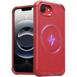 ESR for iPhone 12/iPhone 12 Pro Case, Military-Grade Protection, Shockproof Air-Guard Corners, Yellowing-Resistant Back, Air Armor, Clear(A-Red)