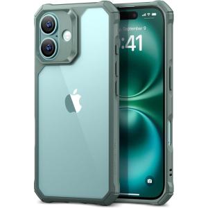 ESR for iPhone 12/iPhone 12 Pro Case, Military-Grade Protection, Shockproof Air-Guard Corners, Yellowing-Resistant Back, Air Armor, Clear(B-Clear Green)