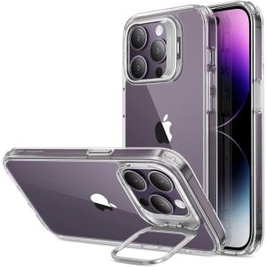 ESR for iPhone 14 Pro Case with Stand, Military-Grade Protection, Built-in Camera Ring Stand, Scratch-Resistant Acrylic Back, Clear