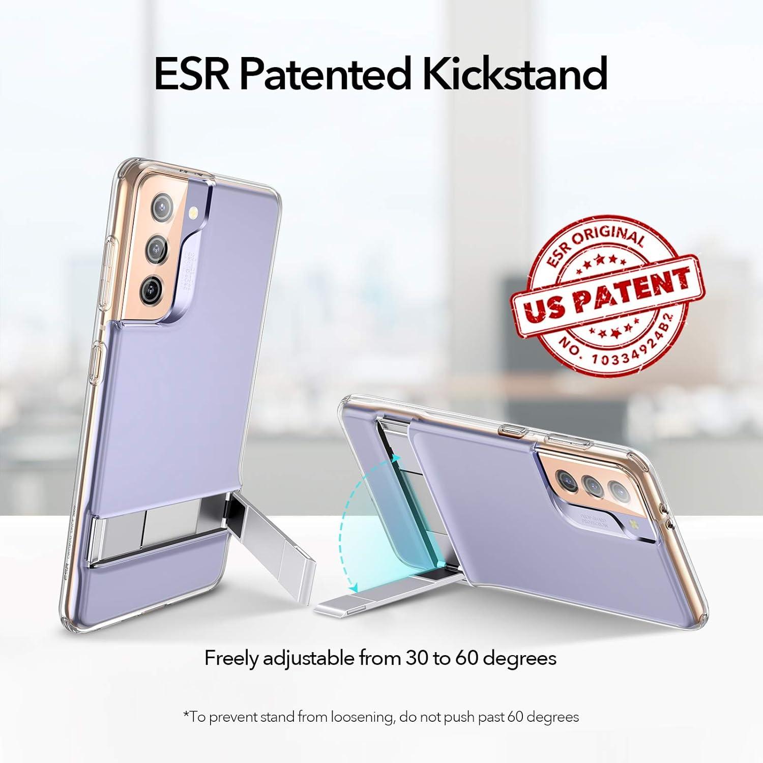 imageESR Metal Kickstand Case Compatible with Samsung Galaxy S21Clear