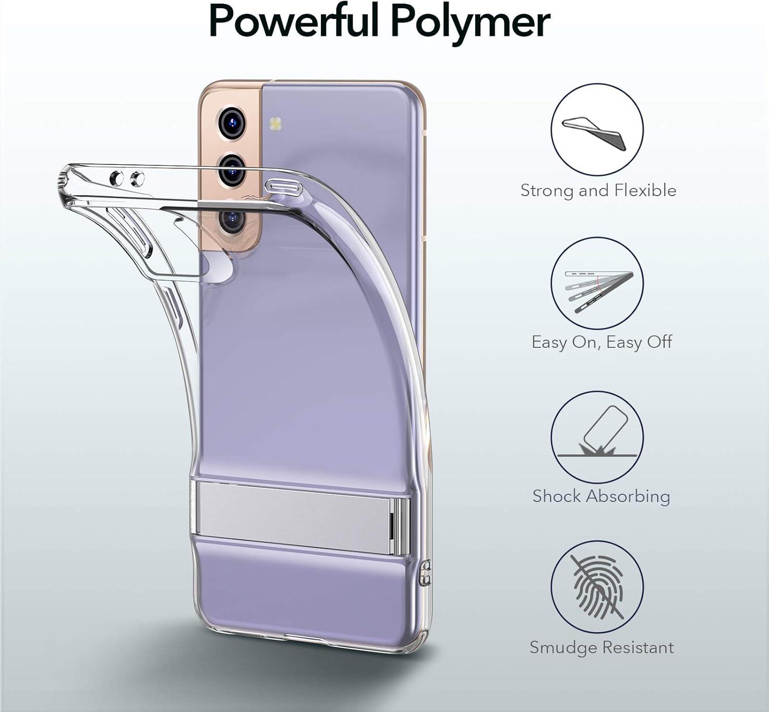 imageESR Metal Kickstand Case Compatible with Samsung Galaxy S21Clear