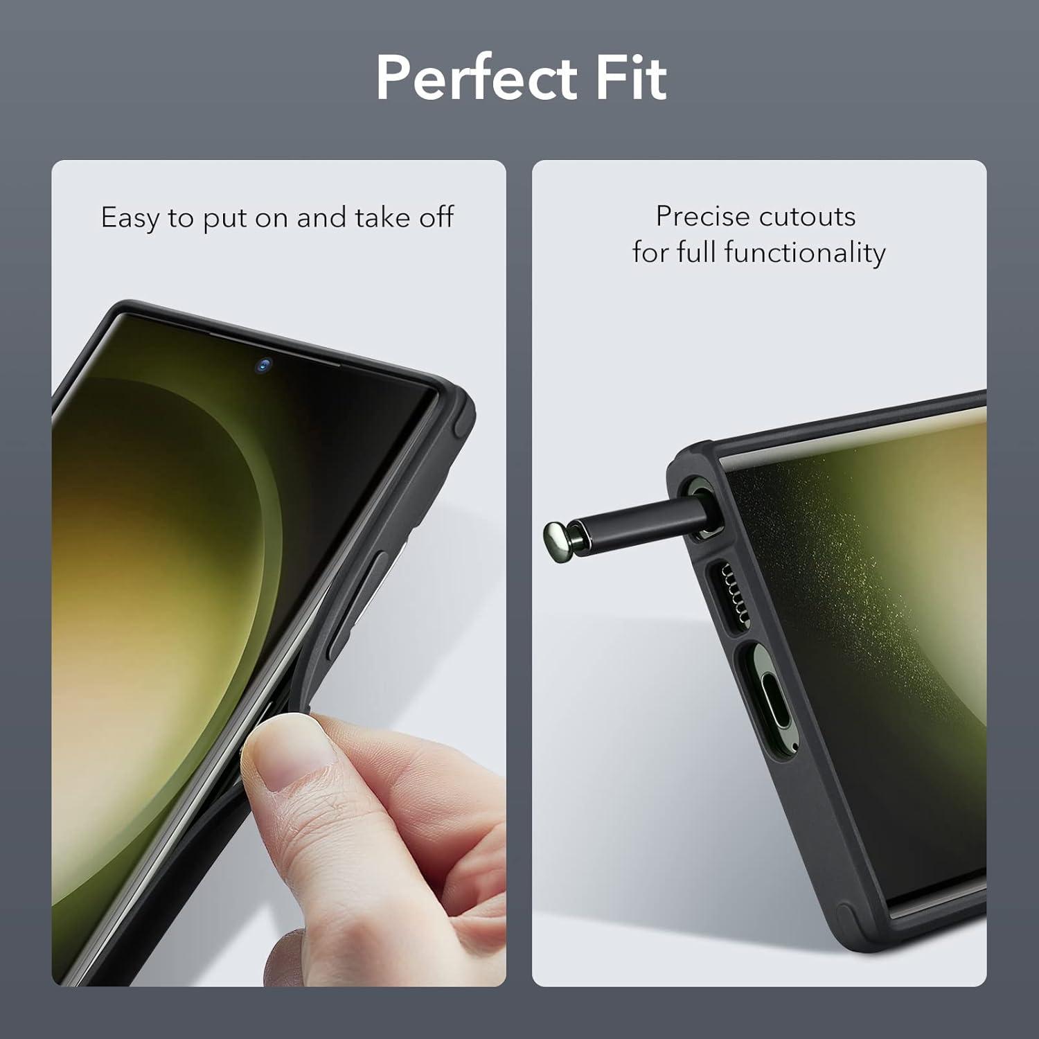 imageESR for Samsung Galaxy S23 Ultra Case S23 Ultra Phone Case with Classic Stand Builtin Camera Ring Stand MilitaryGrade Protection Case for Samsung S23 Ultra Classic Kickstand Case Clear Black