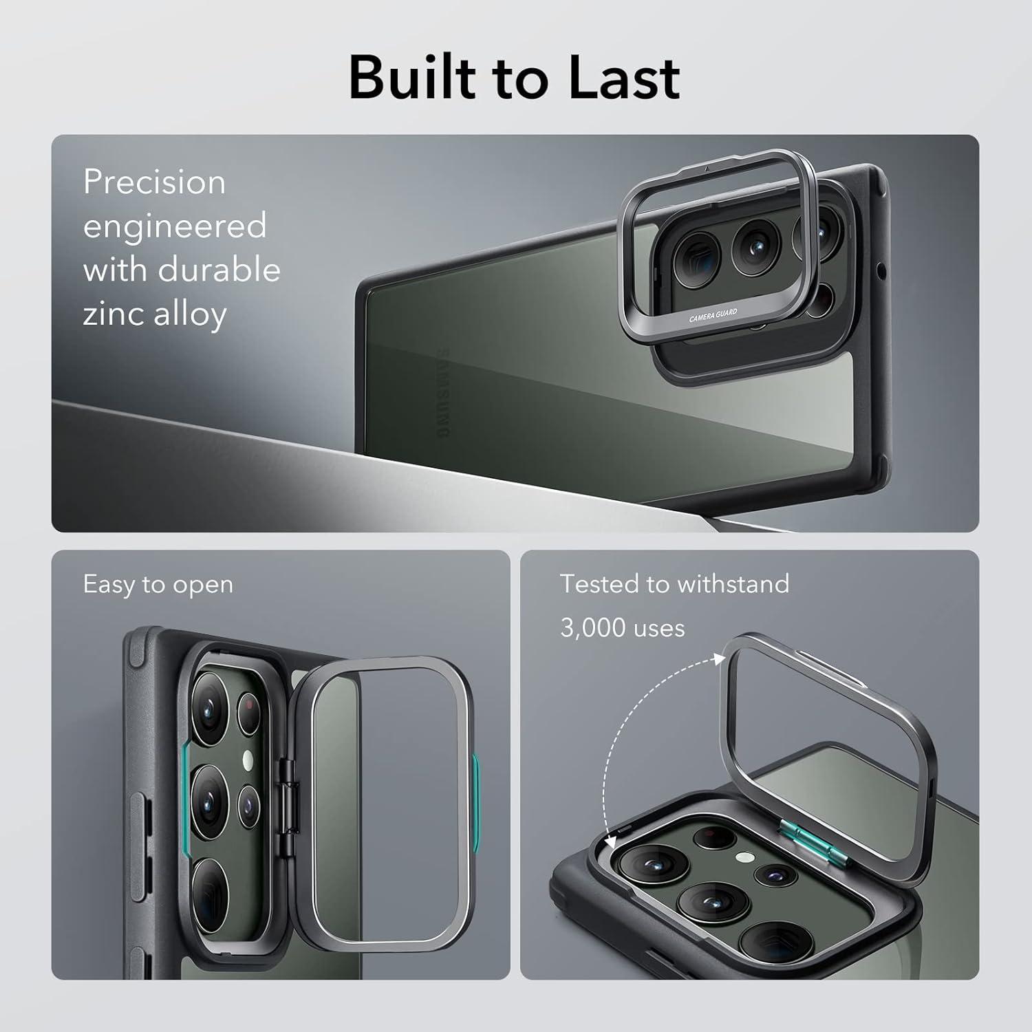 imageESR for Samsung Galaxy S23 Ultra Case S23 Ultra Phone Case with Classic Stand Builtin Camera Ring Stand MilitaryGrade Protection Case for Samsung S23 Ultra Classic Kickstand Case Clear Black